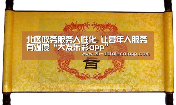 北区政务服务人性化   让暮年人服务有温